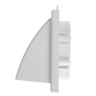 Выход стенной ZEIN, 155х155 мм, с фланцем d=100/125/55х110 мм, с обратным клапаном, белый - фото 24691339