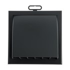 Выход стенной ZEIN, 155х155 мм, с фланцем d=100/125/55х110 мм, с обратным клапаном, графит - фото 24691356