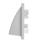 Выход стенной ZEIN, 190х190 мм, с фланцем d=125/150/60х120 мм, с обратным клапаном, белый - фото 24691363