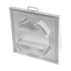 Выход стенной ZEIN, 190х190 мм, с фланцем d=125/150/60х120 мм, с обратным клапаном, белый - фото 24691364