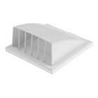 Выход стенной ZEIN, 190х190 мм, с фланцем d=125/150/60х120 мм, с обратным клапаном, белый - фото 24691365