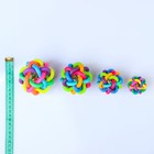 Игрушка резиновая "Молекула" с бубенчиком, 4 см, микс цветов - Фото 3