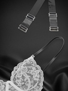 Лямки для бюстгальтера, силиконовые, фурнитура металл, 1.5 см, 37 см, пара, прозрачные - Фото 2