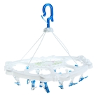 Сушилка для белья подвесная овальная 18 прищепок, 41х30 см, цвет МИКС - Фото 2