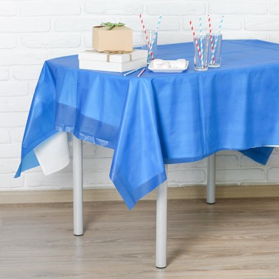 Скатерть на стол «Праздничный стол», 137×183 см, цвет синий