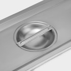 Крышка к гастроёмкости GN 2/4 Hanna Knövell, 53×16.2 см, толщина 0.6 мм, нержавеющая сталь - Фото 4