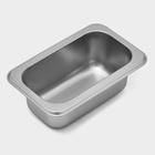 Гастроёмкость GN 1/9 Hanna Knövell, 65 мм, 17.6×11.2×6.5 см, толщина 0.6 мм, нержавеющая сталь - Фото 3