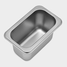 Гастроёмкость GN 1/9 Hanna Knövell, 100 мм, 17.6×11.2×10 см, толщина 0.6 мм, нержавеющая сталь - Фото 3