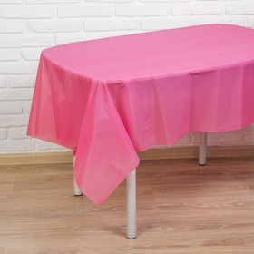Скатерть «Праздничный стол», 137×183 см, цвет розовый