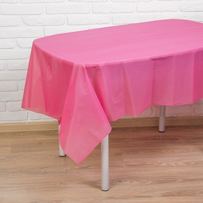 Скатерть на стол «Праздничный стол», 137×183 см, цвет розовый