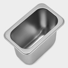 Гастроёмкость GN 1/9 Hanna Knövell, 150 мм, 17.6×11.2×15 см, толщина 0.6 мм, нержавеющая сталь - Фото 3