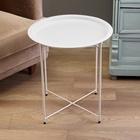 Столик журнальный «Клик Мебель», с подносом, 470×470×510 мм, цвет белый - Фото 9