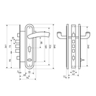 Замок врезной БУЛАТ ЗВ 4-4B.60.80.01.08-L АЛЬФА, без ц/м, матовый никель - Фото 4