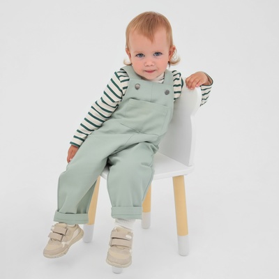 Комбинезон джинсовый «Крошка Я», рост 86-92 см, мятный