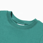 Комплект для мальчика "Динозавры" (футболка/шорты), цвет темно-зелёный/синий, рост 104-110 см - Фото 2