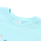 Комплект для мальчика "Киты" (футболка/шорты), цвет голубой/синий, рост 110-116 см - фото 24720914