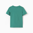 Футболка для мальчика "Динозавры", цвет темно-зелёный, рост 110-116 см - фото 24720940