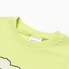 Футболка для девочки "Собачка", зелёный, рост 110-116 см - фото 24720982