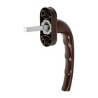 Ручка оконная, МакБет, 38 мм, алюминий, цвет коричневый RAL 8017 - фото 24681952