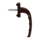 Ручка оконная, МакБет, 38 мм, алюминий, цвет коричневый RAL 8017 - фото 24681953