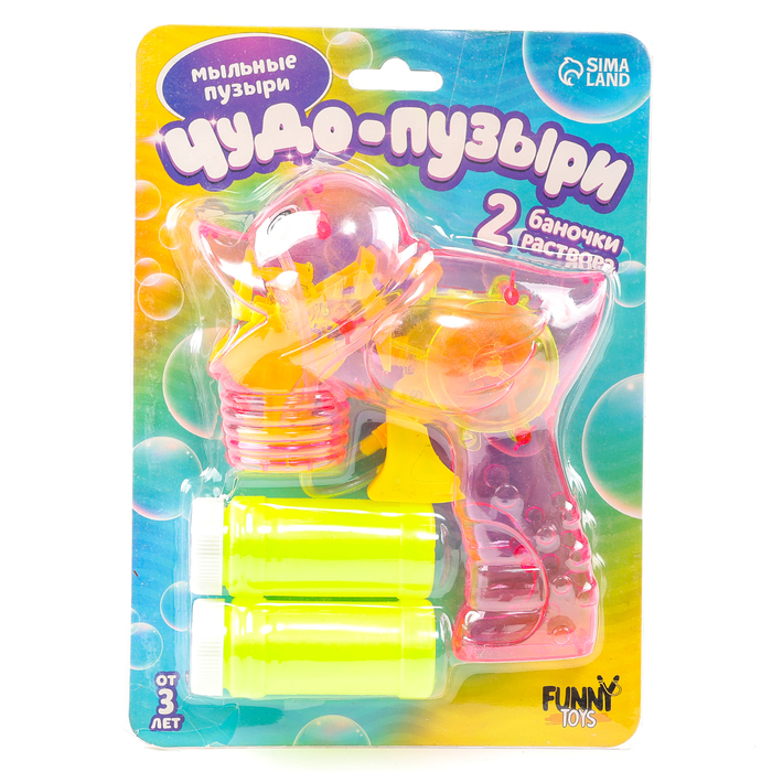 УЦЕНКА Генератор мыльных пузырей «Утка», прозрачный, МИКС - Фото 1