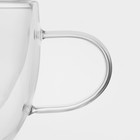 Кружка с двойными стенками Magistro «Дуо», 200 мл, 12×8.5×7.5, стекло - Фото 3