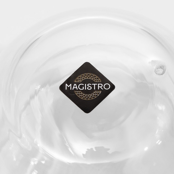 Кружка стеклянная с двойными стенками Magistro «Дуо», 200 мл, 12×8,5×7,5 - фото 1883234037