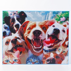 {{photo.Alt || photo.Description || 'УЦЕНКА Алмазная вышивка полное заполнение «Веселые животные», на раме, 40×50 см'}}