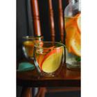 Стакан с двойными стенками «Олд фэшн», 200 мл, стекло, прозрачный - Фото 3