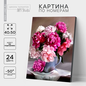 УЦЕНКА Картина по номерам на холсте с подрамником «Букет» 40×50 см 10667846