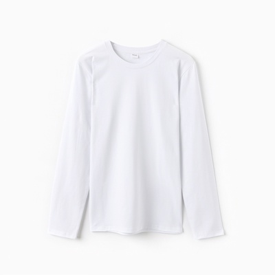 Лонгслив мужской MINAKU: Basic line MAN, белый, размер 44