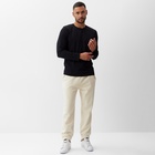 Лонгслив мужской MINAKU: Basic line MAN, размер 46, чёрный - Фото 2