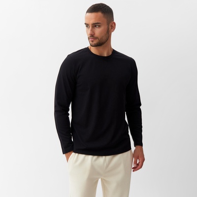 Лонгслив мужской MINAKU: Basic line MAN, размер 52, чёрный