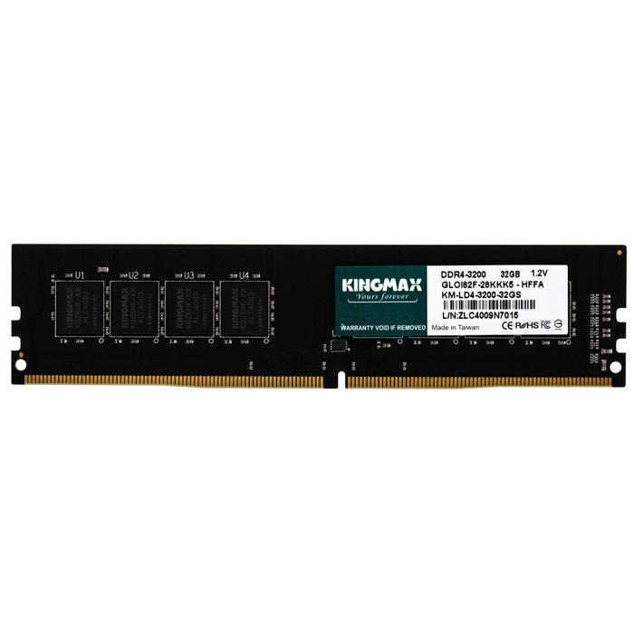 Память DDR4 32GB 3200MHz Kingmax KM-LD4-3200-32GS RTL PC4-25600 CL22 DIMM 288-pin 1.2В Ret   1065004 - фото 51599493