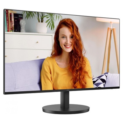 Монитор AOC Basic-Line 24B3HA2, 23.8", IPS LED, 1 мс, 16:9, DVI/HDMI, матовый экран, 250 кд/м², 178°/178°, чёрный