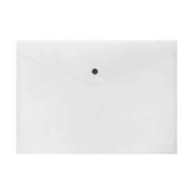 Папка-конверт на кнопке Calligrata, А4,180мкм, дымчатый