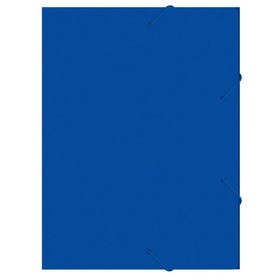 Папка-короб на резинке А4, 500мкм, Calligrata, корешок 25 мм, до 230 листов, тиснение "песок", синяя