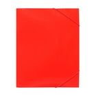Папка-короб на резинке А4, 500 мкм, Calligrata, корешок 25 мм, до 230 листов, тиснение «песок», красная - Фото 11