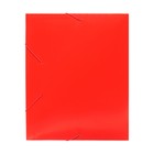 Папка-короб на резинке А4, 500 мкм, Calligrata, корешок 25 мм, до 230 листов, тиснение «песок», красная - Фото 7