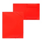 Папка-короб на резинке А4, 500 мкм, Calligrata, корешок 25 мм, до 230 листов, тиснение «песок», красная - Фото 10