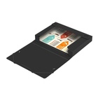 Папка-короб на резинке А4, 500 мкм, Calligrata, корешок 25 мм, до 230 листов, тиснение «песок», черная - Фото 4