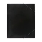 Папка-короб на резинке А4, 500 мкм, Calligrata, корешок 25 мм, до 230 листов, тиснение «песок», черная - Фото 6