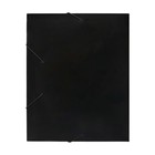 Папка-короб на резинке А4, 500 мкм, Calligrata, корешок 25 мм, до 230 листов, тиснение «песок», черная - Фото 7