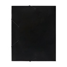 Папка-короб на резинке А4, 500 мкм, Calligrata, корешок 25 мм, до 230 листов, тиснение «песок», черная - Фото 7