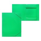 Папка-короб на резинке А4, 500мкм, Calligrata, корешок 25 мм, до 230 листов, тиснение "песок", зеленая - Фото 6