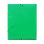 Папка-короб на резинке А4, 500 мкм, Calligrata, корешок 25 мм, до 230 листов, тиснение «песок», зеленая - Фото 8