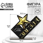 Фигура деревянная, стела «Ты звезда», 15.5×12.9 см - Фото 1