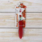 Нож кухонный с антиналипающим покрытием Доляна «Розарий», лезвие 8 см, цвет красный - Фото 5