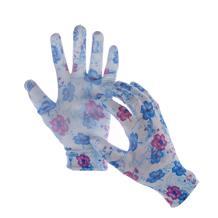 Перчатки нейлоновые, с ПВХ пропиткой, размер 8, цвет МИКС, Greengo - Фото 1