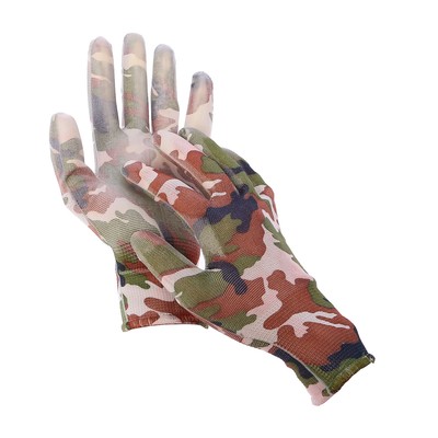 Перчатки нейлоновые, с латексной пропиткой, размер 9, цвет МИКС, Greengo